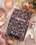 Handpainted NLT Bible - two tone pink and brown vine design