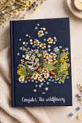 NIV Bible with real pressed wildflowers - consider the wildflowers