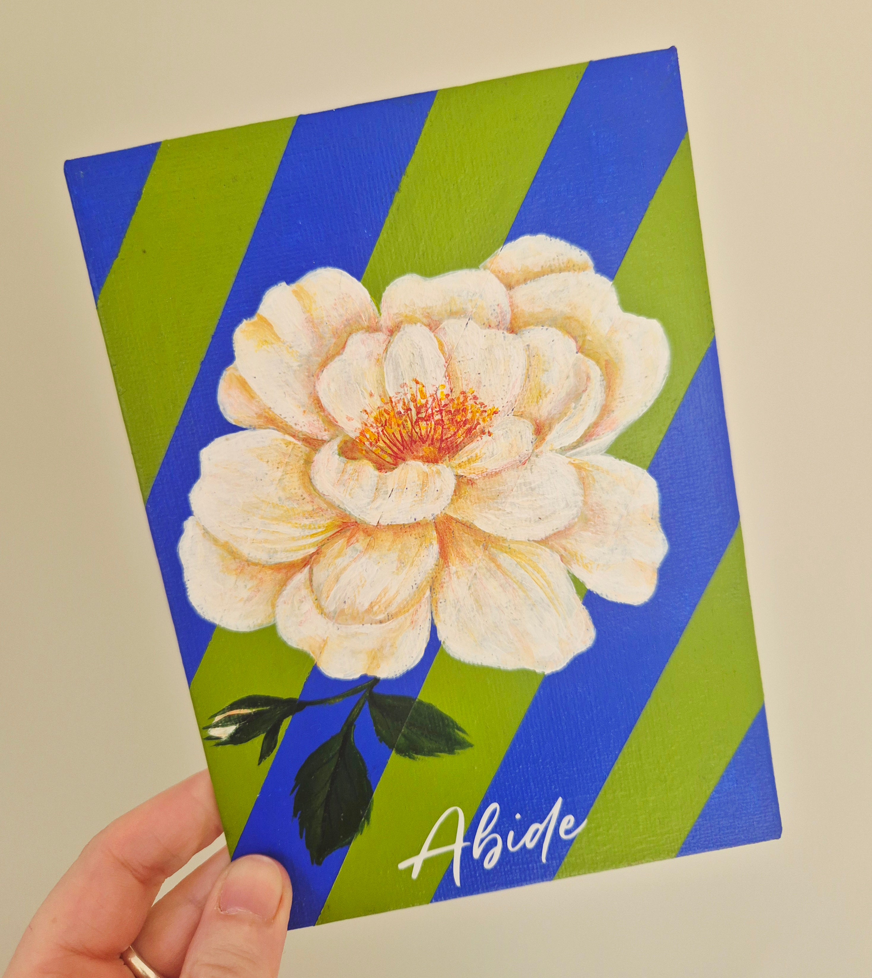 Words of encouragement Collection - Abide - Peony
