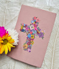 NLT Bible with handcut fabric flowers