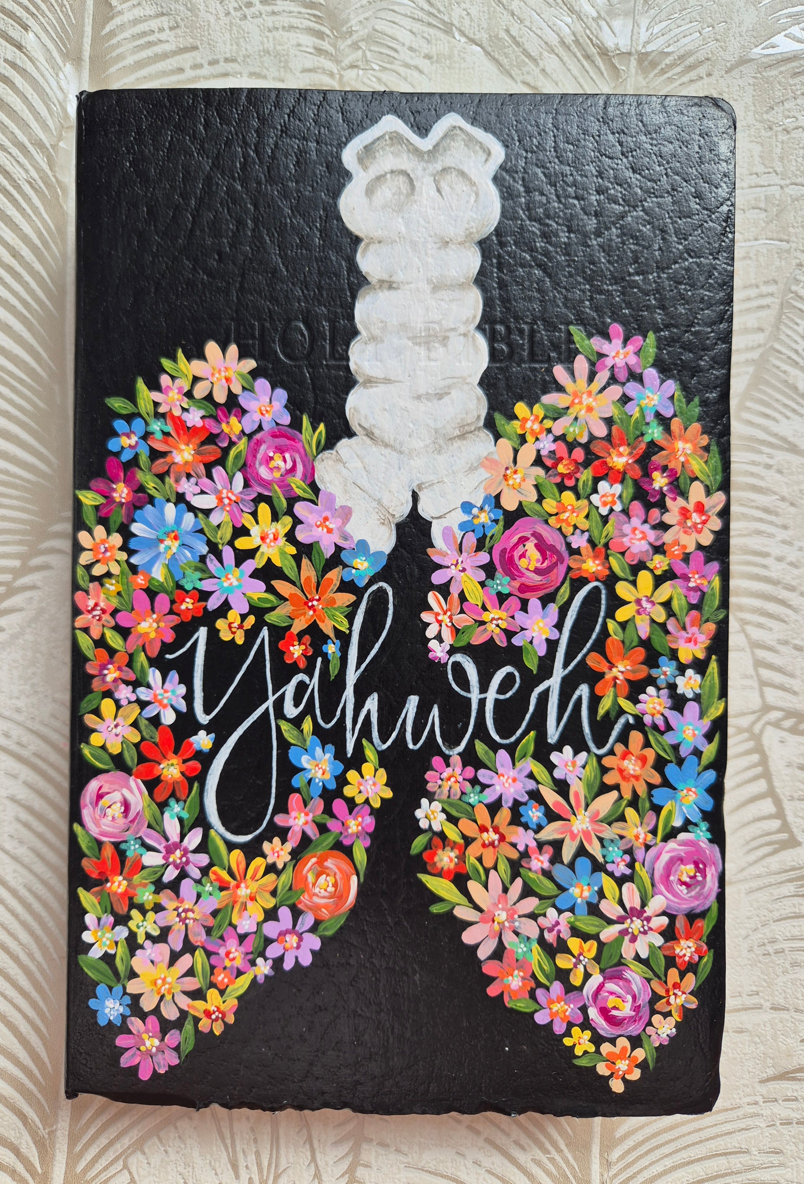 Handpainted NLT Bible - Yahweh Lungs