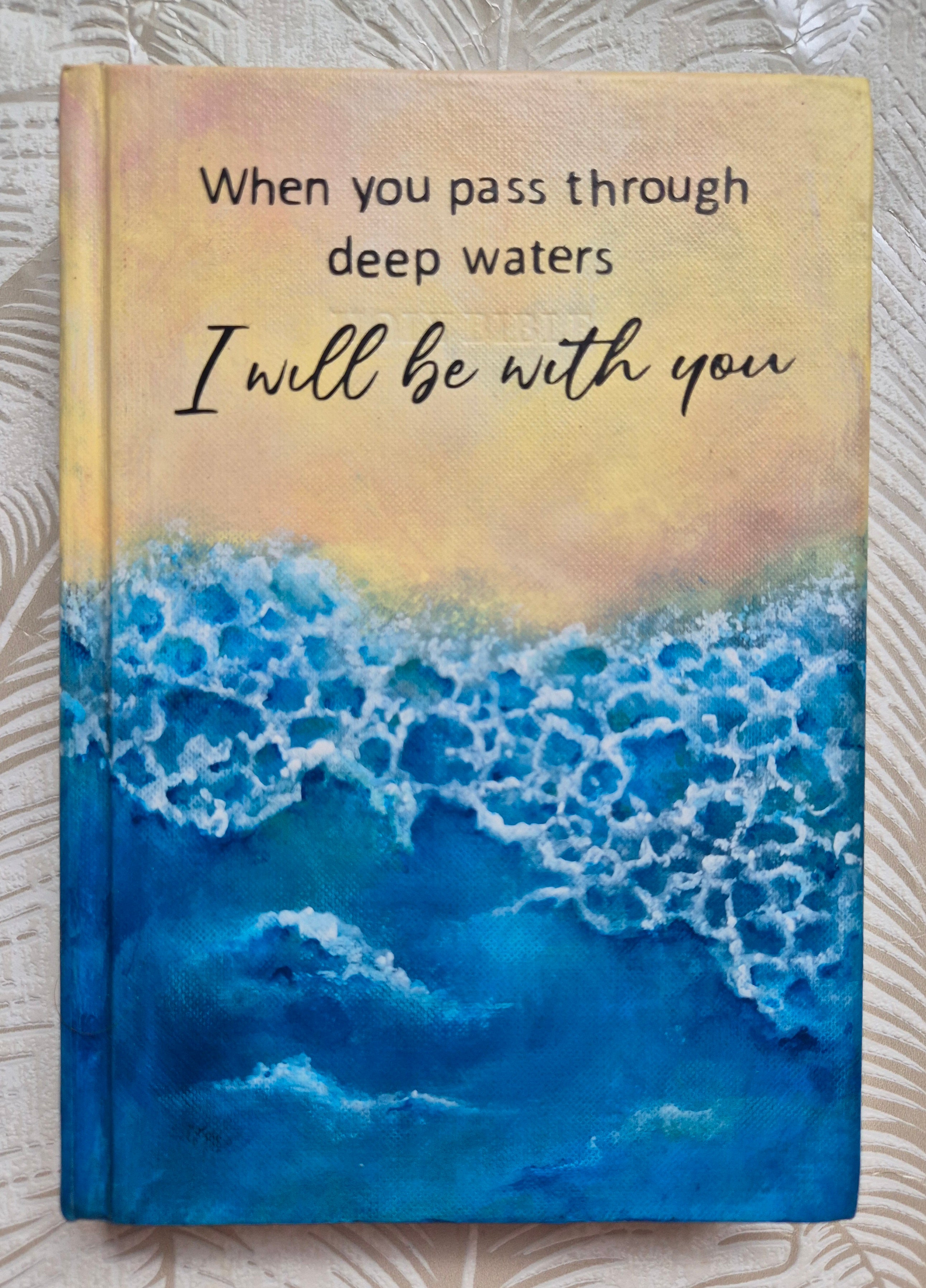 Handpainted NIV Deep water beach bible