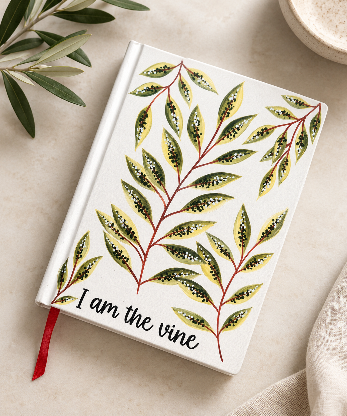 Handpainted Good News Bible - I am the vine