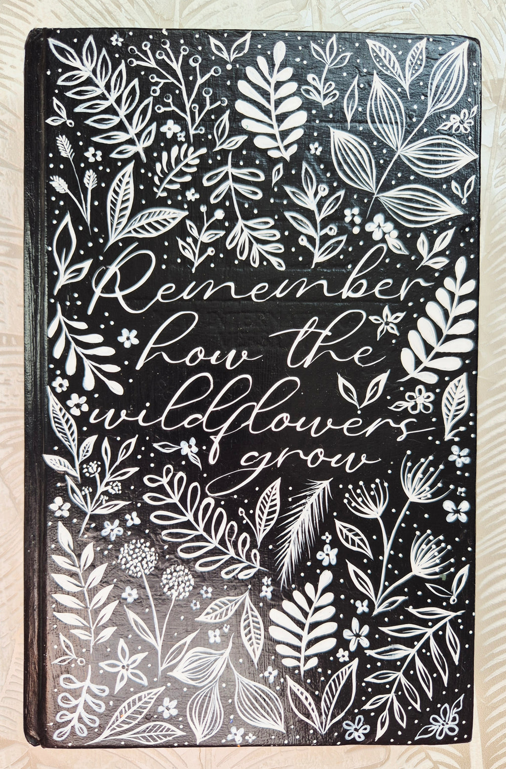Handpainted NIV Bible - Remember how the wildflowers grow