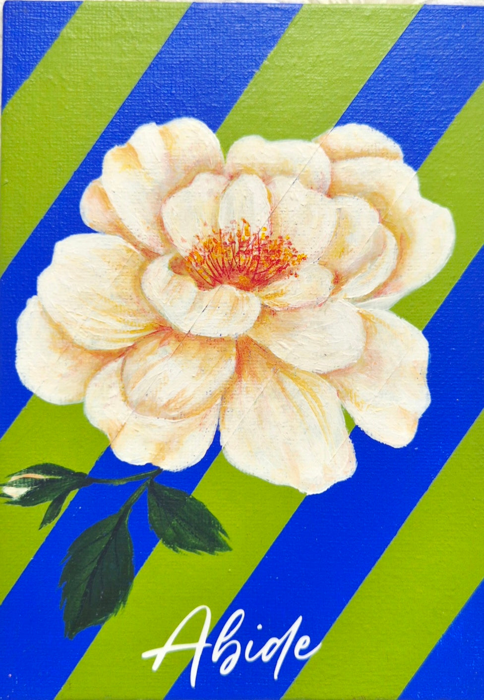 Words of encouragement Collection - Abide - Peony