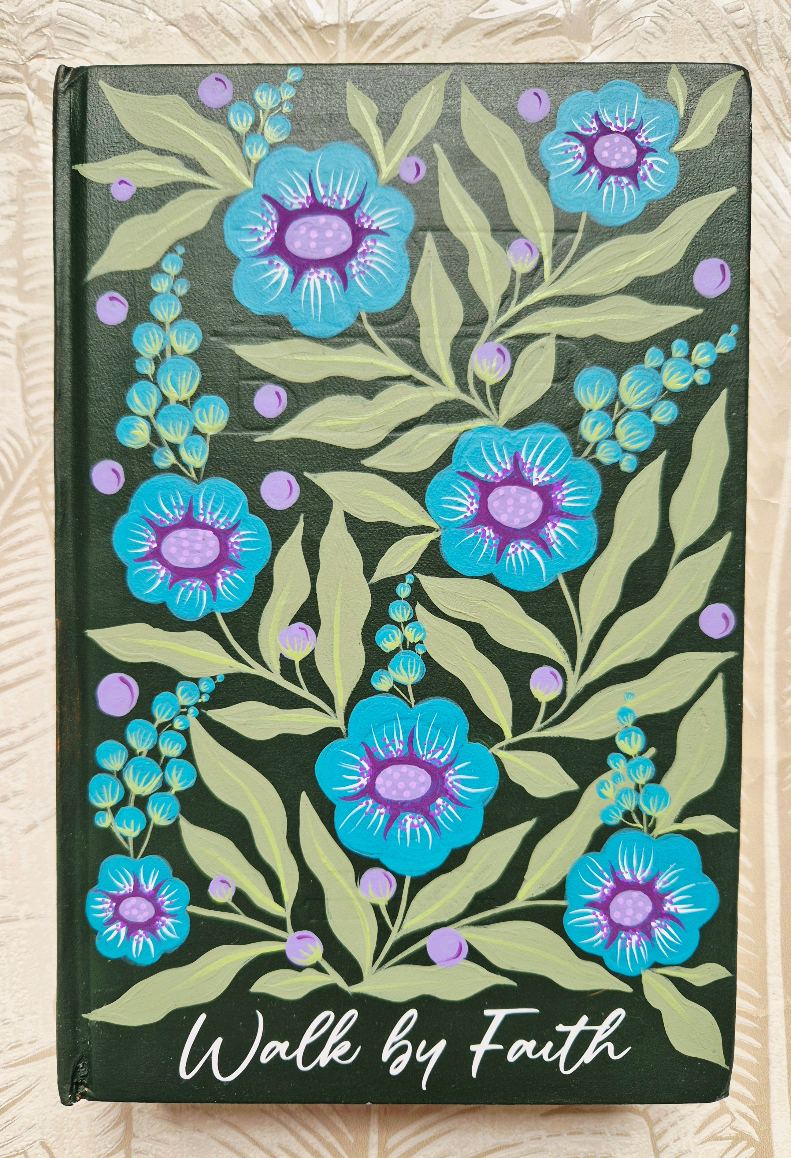 Handpainted NIV Bible - Walk by Faith