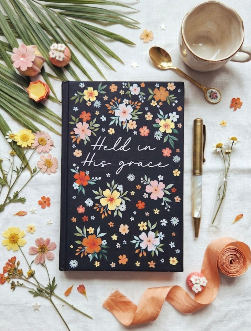 Handpainted ESV Bible - Held in His Grace