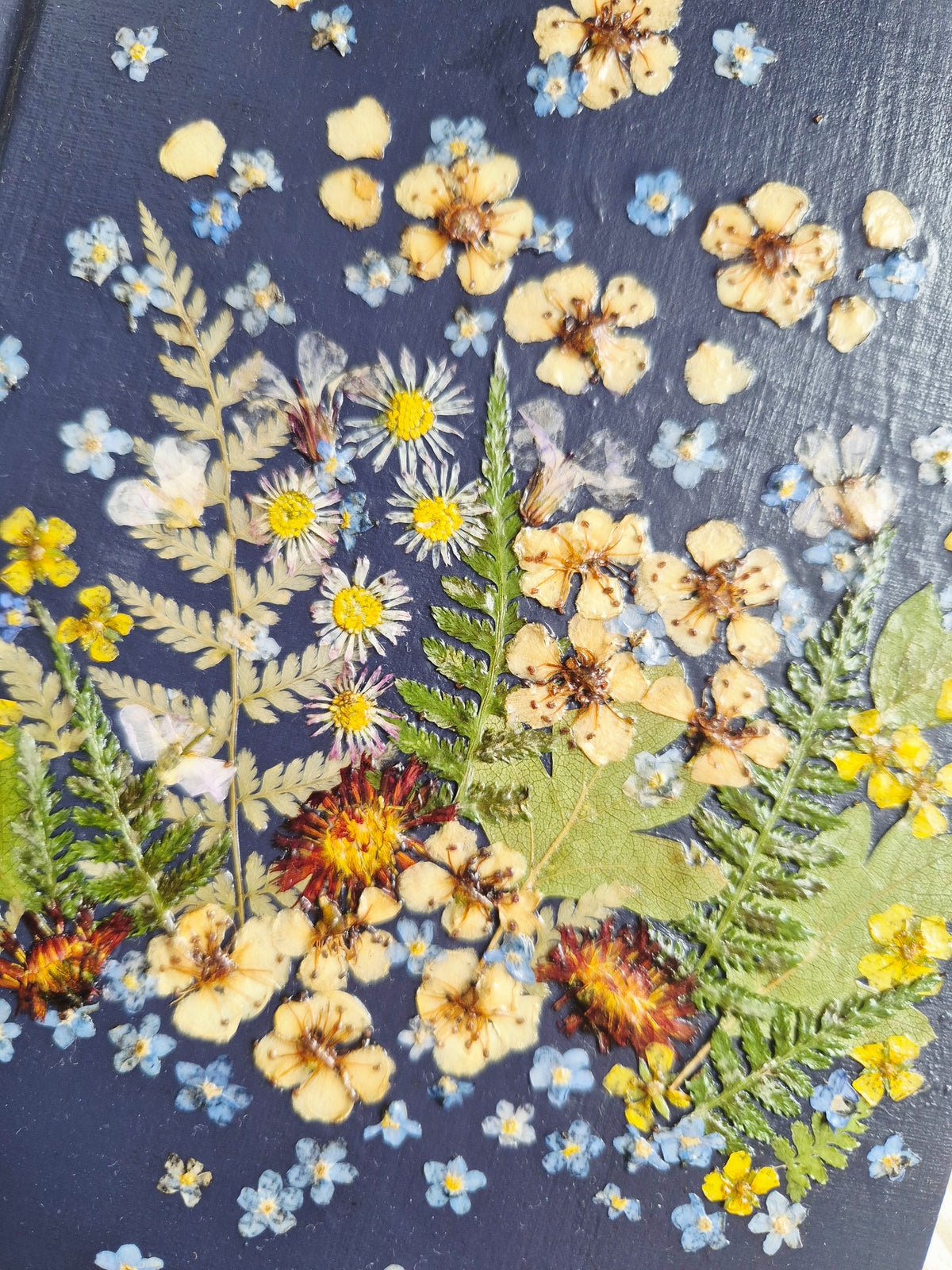 NIV Bible with real pressed wildflowers - consider the wildflowers