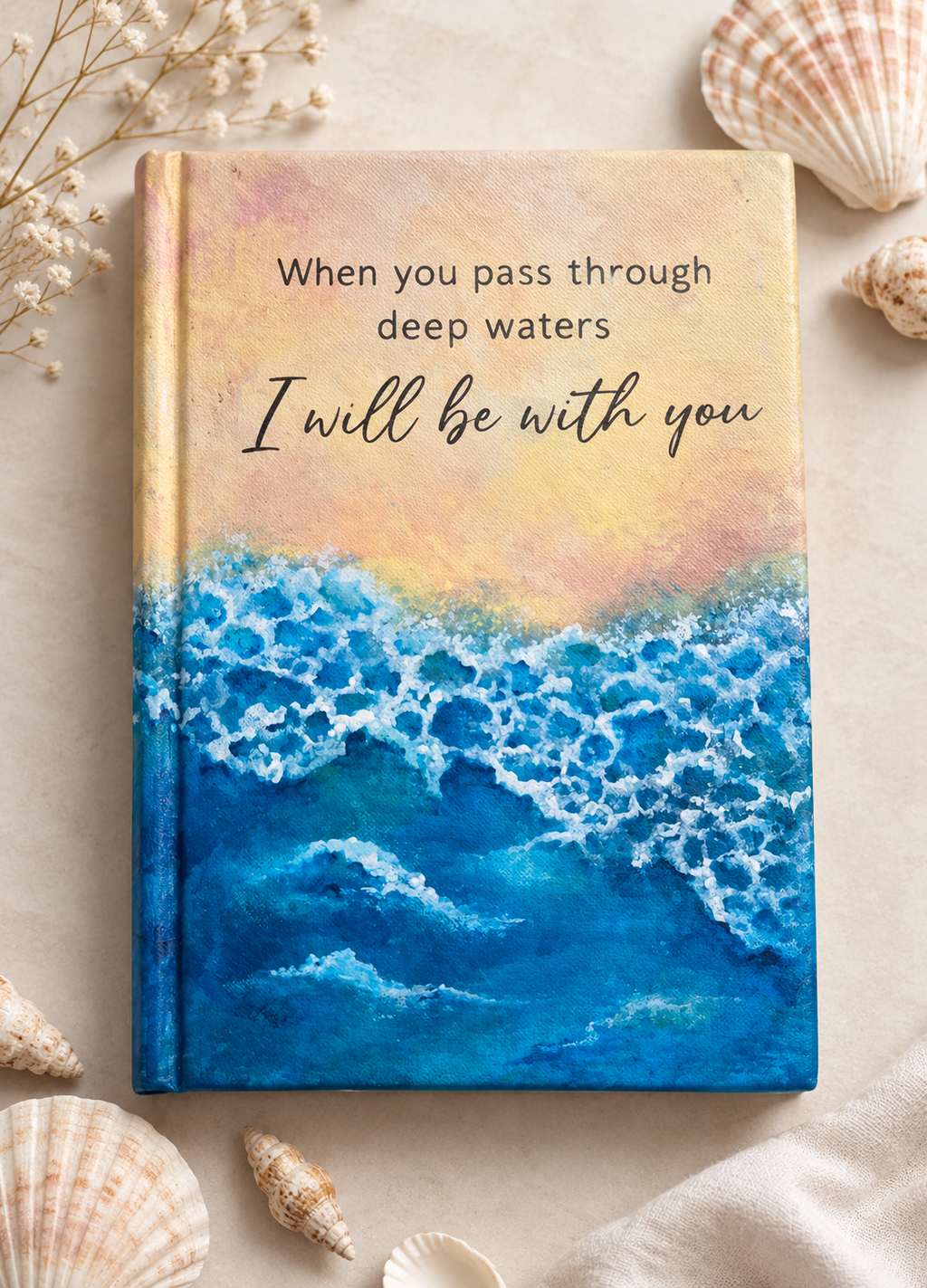 Handpainted NIV Deep water beach bible